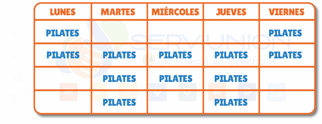 Horarios Pilates